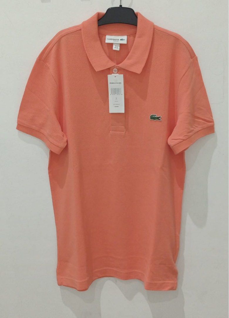 Kaos Kerah Light Orange Polo Shirt LACOSTE LIGHT ORANGE POLO SHIRT