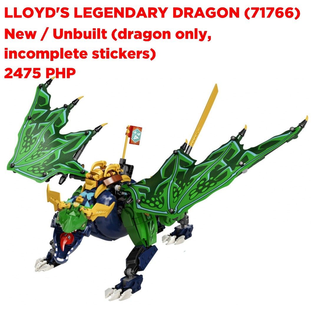LEGO NINJAGO DRAGONS (Category: Lego & Building Sets) located in Quezon City. Submitted by pupaj (Listing ID 1331961936, Image 3). Description: LOCATION: Batasan QC area SHIPPING: Via Toki / Grab / Lalamove / GoGo Xpress / LBC / ABest Express Buyer can suggest other shipping options upon negotiation Shipping fee c/o buyer MODE OF PAYMENT: Via Toki / BDO / GCash / COD Item is cross-posted PM for inquiries.