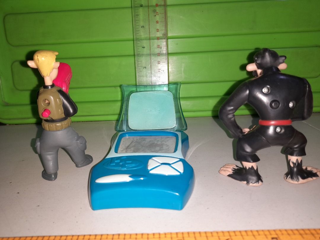 McDo 2003 Kim Possible toys - Ron Stoppable, Kimmunicator, Monkey Fist (Category: Action & Battle Toys) located in Marikina City. Submitted by my-an (Listing ID 1332072330, Image 3). Description: McDo 2003 Kim Possible toys Ron Stoppable - missing front part of pants Kimmunicator Monkey Fist - working gimmick Please see pictures for details.
