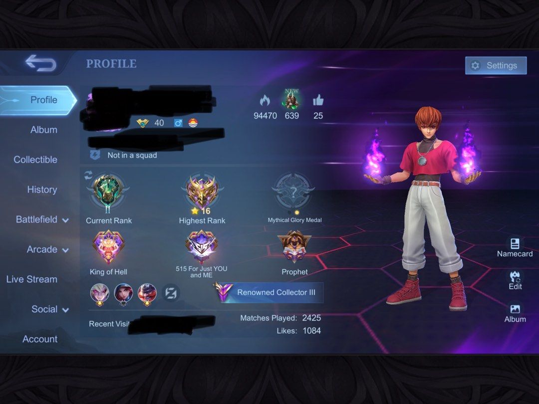 Mlbb acc (Category: Others) located in Singapore. Submitted by mohammade9843 (Listing ID 1331925962, Image 2). Description: Text me to see all the skin Can nego but not that low Can help change the email if u scared of scams(100% safe) No scams.