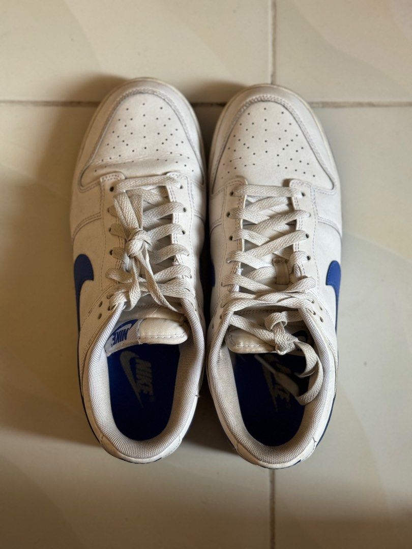 Nike Dunk Low Retro | White/Hyper Royal | US Men 8.5 (Category: Sneakers) located in Pasay City. Submitted by valentinvs (Listing ID 1331970339, Image 2). Description: Nike Dunk Low Retro | White/Hyper Royal | Men US 8.5/UK 7.5/EU 42/JP 26.5cm (see box) No more box, it was damaged when I moved. Used about 5x only, barely any wear and tear. Wasn’t exactly a good fit for my feet so I’m selling these RFS: Wrong size, no longer used, and decluttering