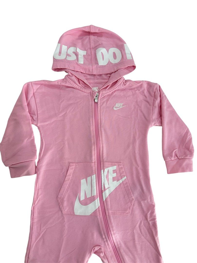 Nike hoodie jumpsuit Babies Kids Babies Kids Fashion on Carousell