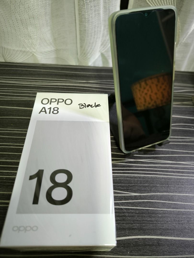 Oppo A18 (Category: OPPO) located in Makati City. Submitted by i_sell_too (Listing ID 1332044403, Image 1). Description: Selling my almost new Oppo A18 Black. Three months old, No issues. I am only using it to hotspot my other phone. .