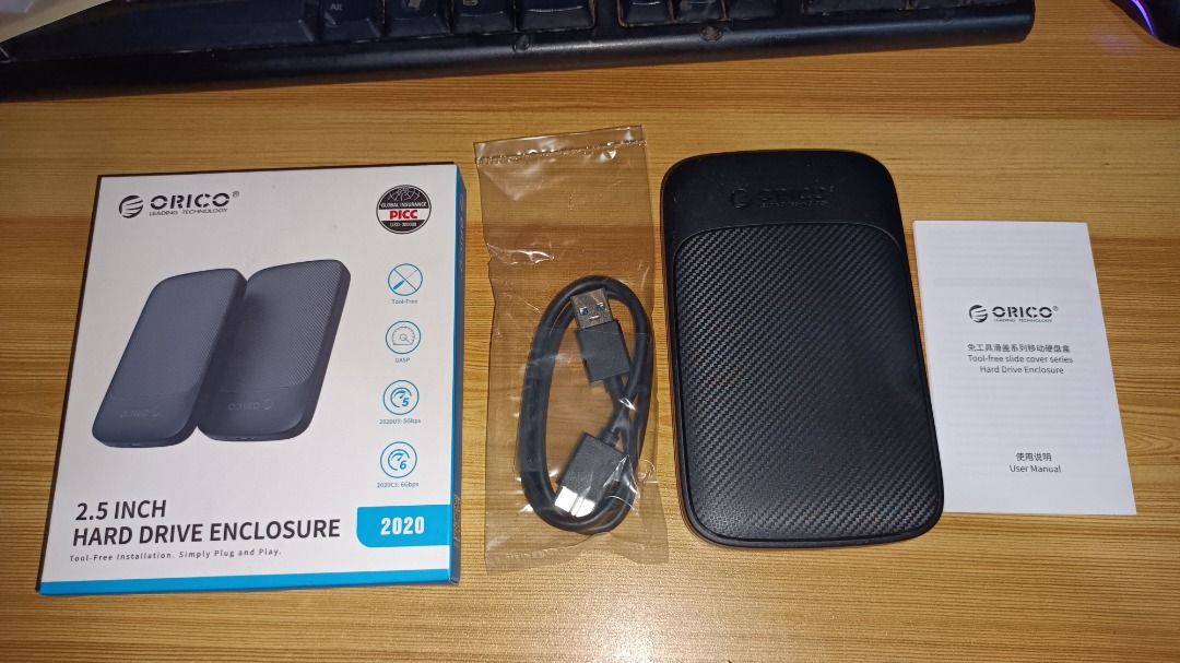 ORICO 2.5" HDD / SSD Enclosure (Category: Other Accessories) located in Taytay. Submitted by ajsj.official (Listing ID 1332086864, Image 1). Description: -Turn your HDD /SSD into a portable storage! -Guaranteed Brand New and Authentic -For 2.5" (Laptop) SATA HDD or SSD -Fast Transfer Rate (USB 3.0) Note: This is just an enclosure, HDD is not included PhP 350 per unit With discount for 3 units or up LGU Compliant BIR Registered We issue BIR Sales 