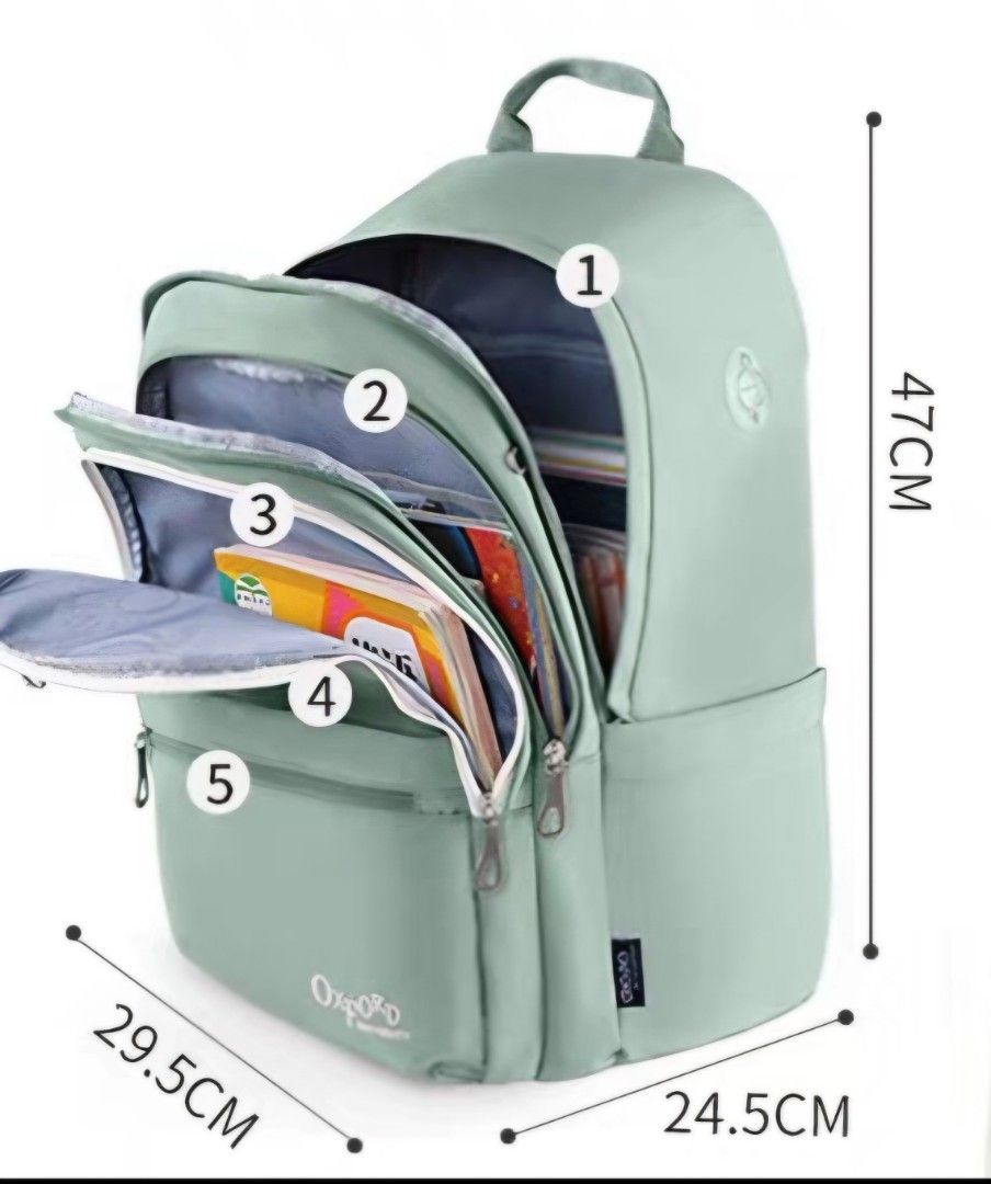 Oxford Backpack School Bag, 名牌, 手袋及銀包 Carousell