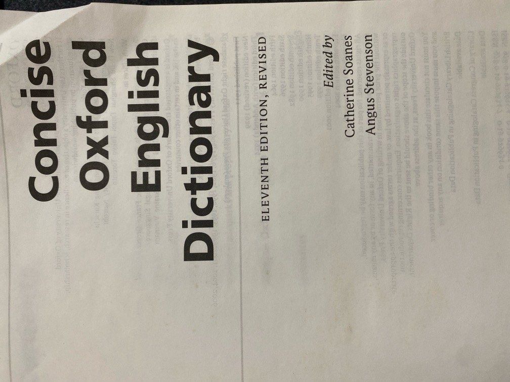 Oxford Dictionary 11th edition, 興趣及遊戲, 書本 & 文具, 教科書 Carousell