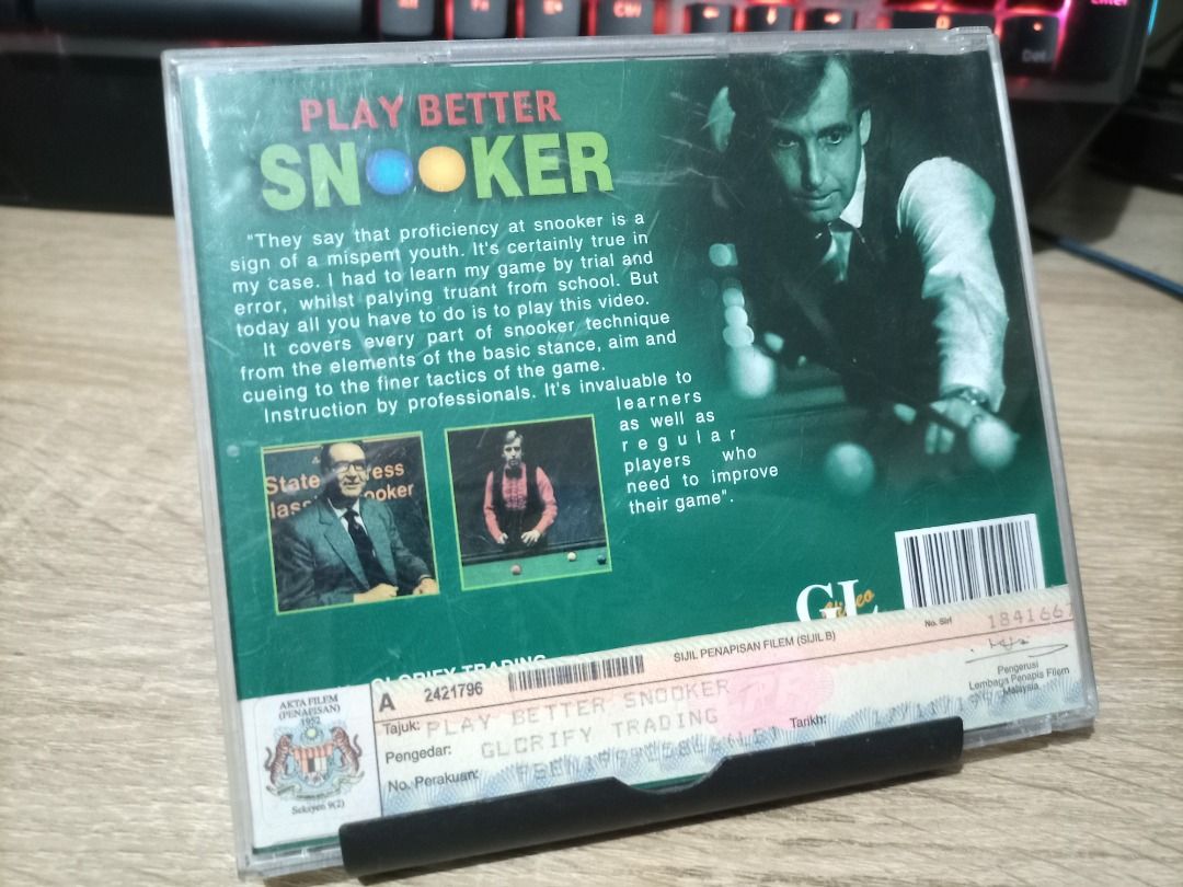 Play Better Snooker Terry Griffiths and John Pullman with hologram and ...