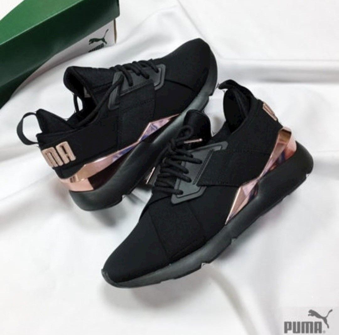 Puma Muse Metal Rose Gold Luxury Sneakers Footwear on Carousell