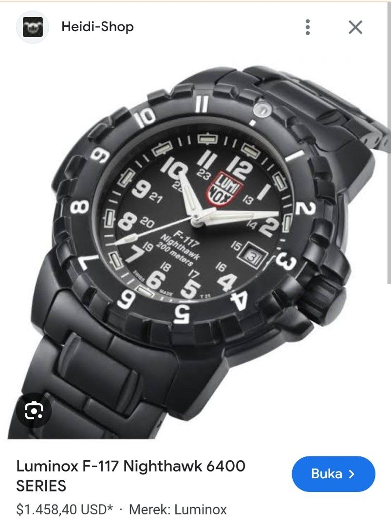 SALE Luminox F 117 Nighthawk Series Fesyen Pria Jam Tangan di Carousell