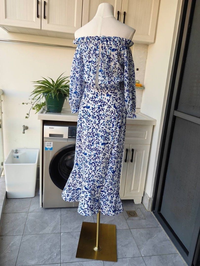 Saloni grace off the shoulder dress on sale