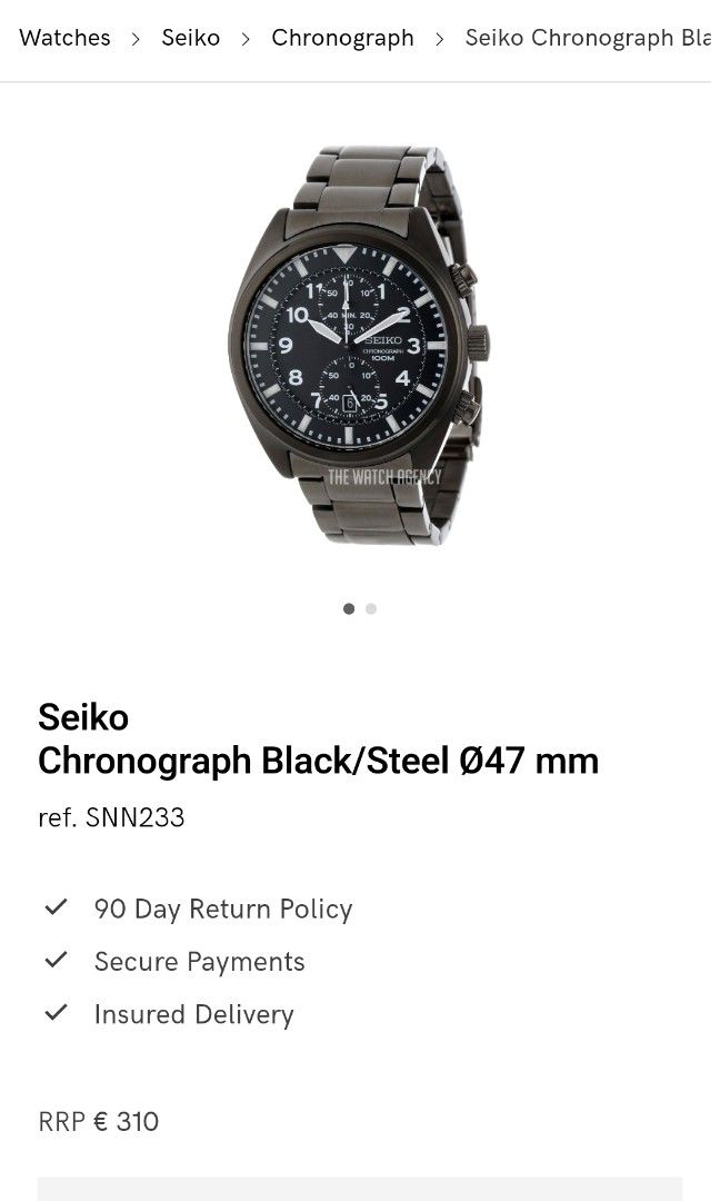 SEIKO CHRONOGRAPH SNN233