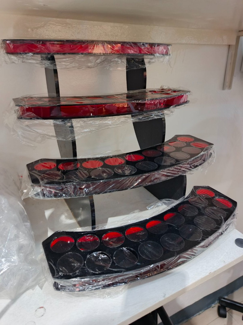 TABLE ACRYLIC POLISH DISPLAY RACK, Furniture & Home Living, Furniture ...