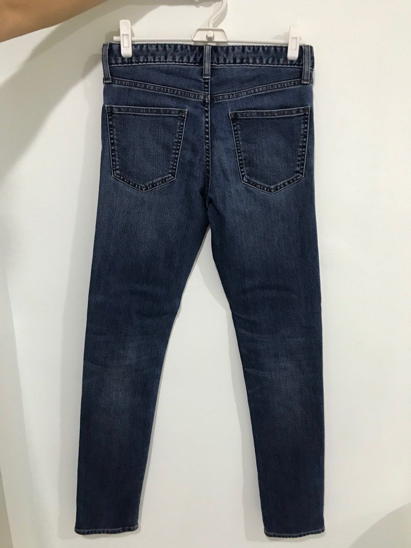 Uniqlo Mens Miracle Air Jeans — skinny tapered Low rise, Men's - Main Image