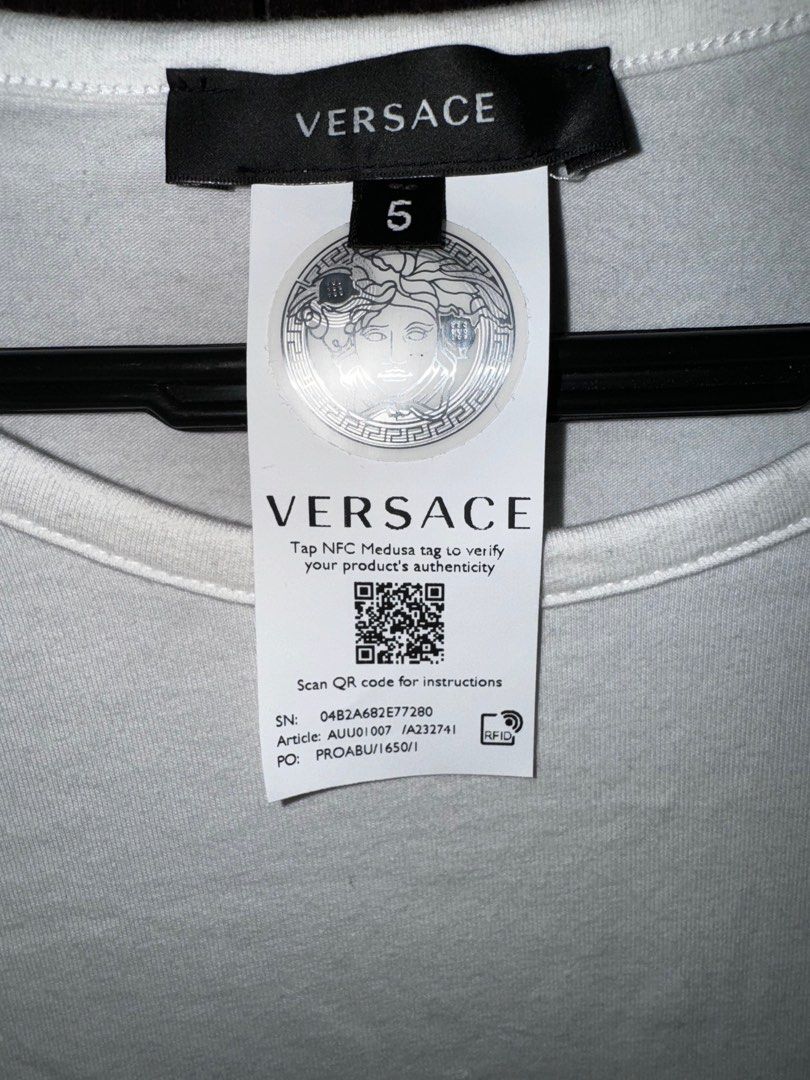 Versace Long Sleeve T Shirt