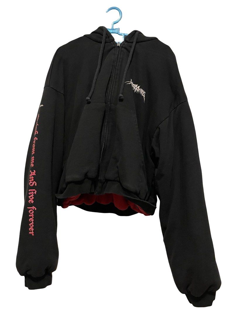 Vetements AW17 11 Inch Gun Club TFD Zipped Hoodie Men s Fashion Coats Jackets and Outerwear on Carousell