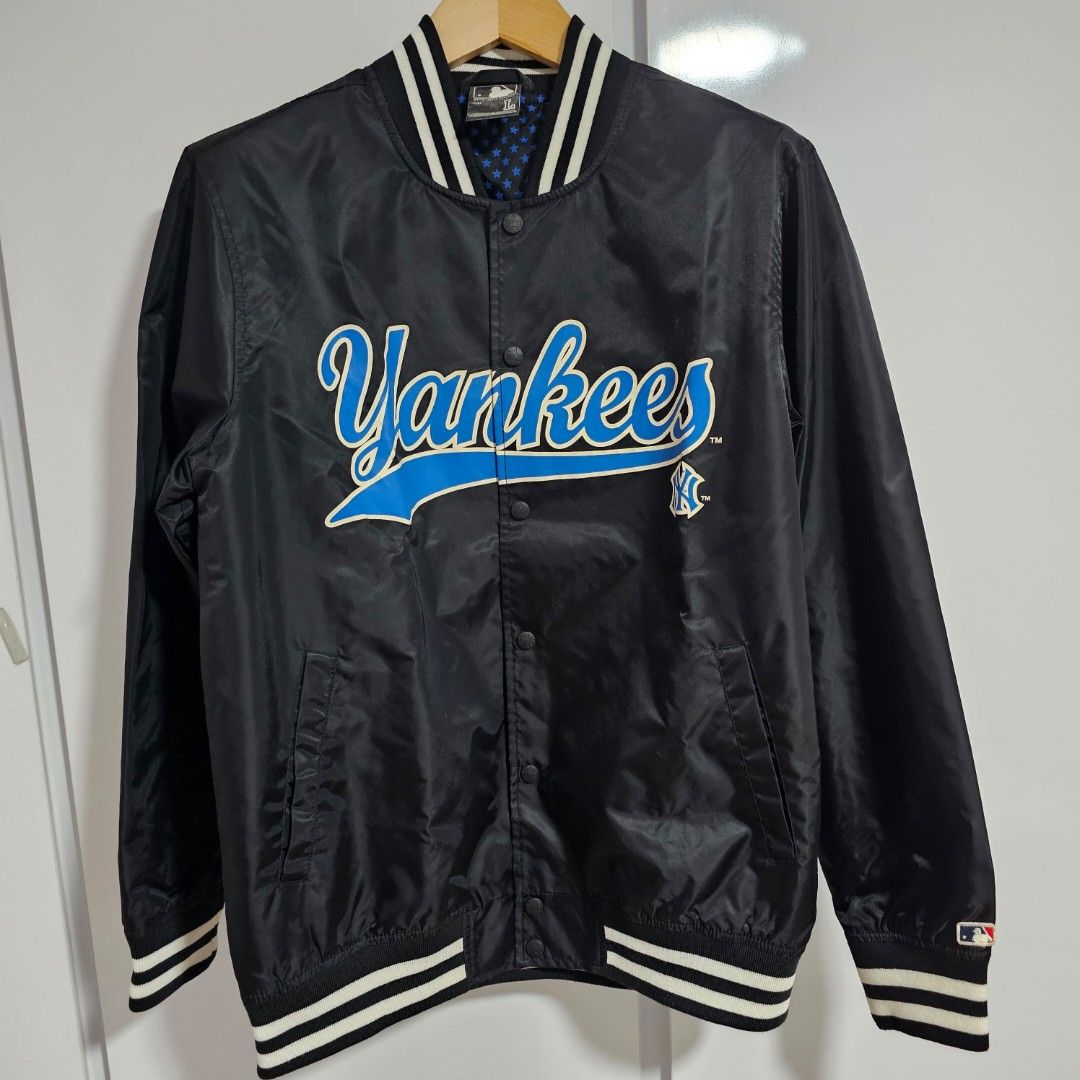 Vintage MLB Major League Baseball Authentic New York Yankees Bomber Jacket size L Men s Fashion Coats Jackets and Outerwear on Carousell
