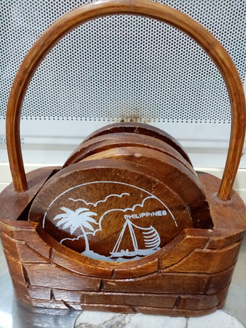 Wooden coaster with holder (Category: Other Kitchenware & Tableware) located in Antipolo. Submitted by sonrabbit (Listing ID 1331932829, Image 1). Description: .