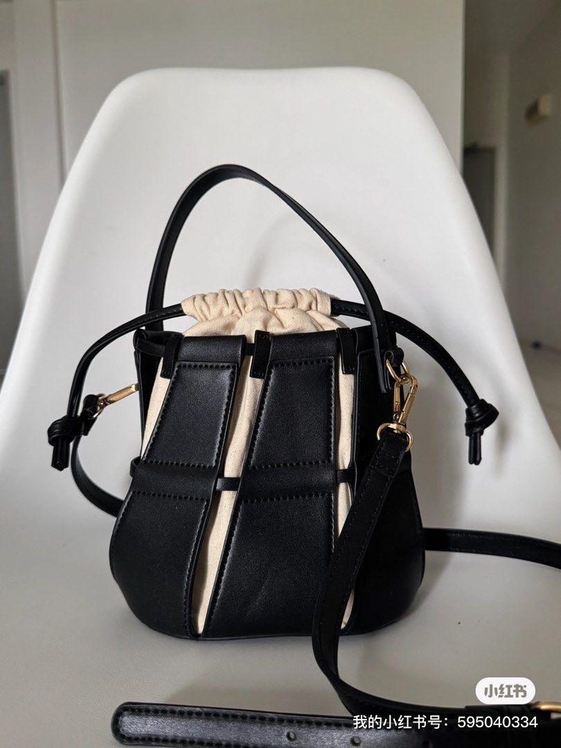 ZARA Bucket Bag with Topstitching