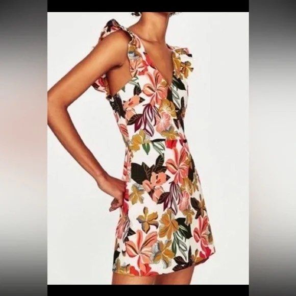 Zara floral romper hot sale