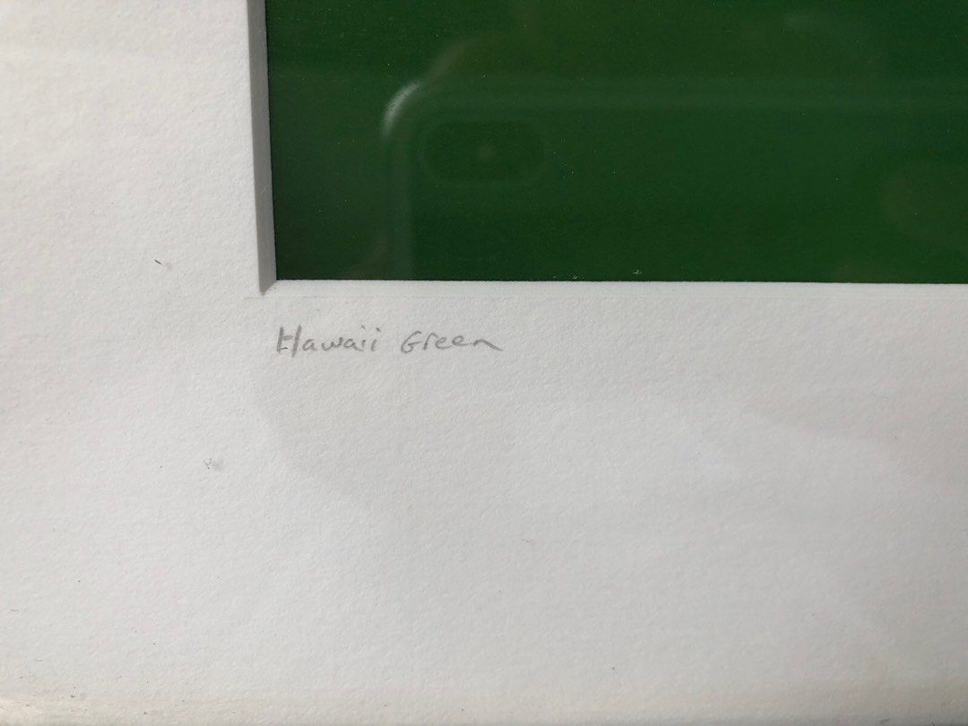 20 x 16 inches Frame “Hawaii Green” 2003 Signed (Category: Frames & Pictures) located in Paranaque City. Submitted by turnintocash (Listing ID 1332113025, Image 3). Description: location - Paranaque payment- Gcash or BPI.