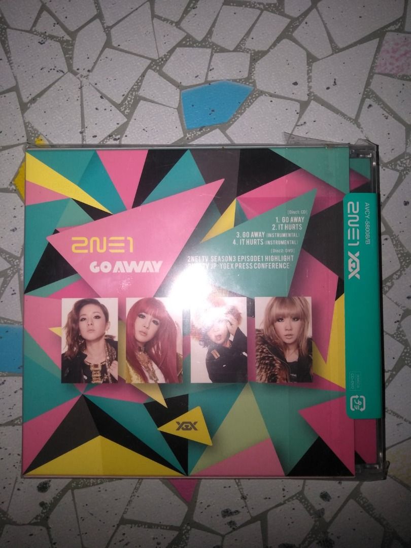2NE1 Go Away (Japan) CD + DVD - A (Category: CDs & DVDs) located in Danao, Cebu. Submitted by merramaeramos (Listing ID 1332165209, Image 2). Description: 2NE1 Go Away (Japan) CD + DVD - A PHP 900.00 Released November 16, 2011 original official Item with freebies with discount open for installment with proofs of legitimacy can send video / photo with buyer's name for legitimacy Open for COD or COP via LBC Location: Danao City, Cebu .