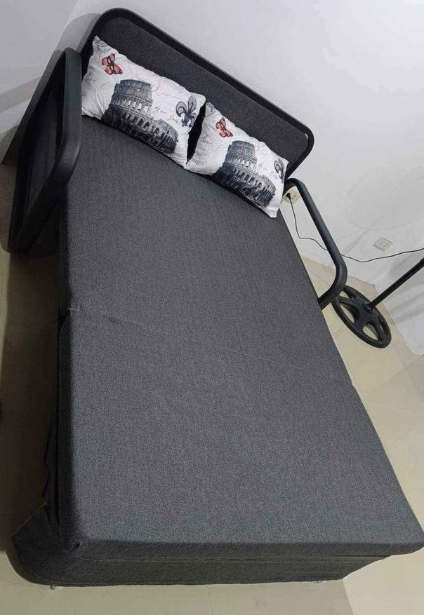 3 in 1 Sofa bed with Storage and 2pcs pillows (Double size) (Category: Sofas) located in Pasay City. Submitted by joyful_mayette (Listing ID 1332237401, Image 2). Description: On Hand‼️ On Hand‼️ On hand‼️ Ready for Deliver 3 in 1 Sofa bed with Storage and 2pcs pillows (Double size) Price: 10,500 Queen Size (120x190cm) Available Colors: Light Gray and Dark Gray 📌 Actual Picture Posted 📌 100% Brand new 📌 High quality 📌 500 kgs Maximum Weight C