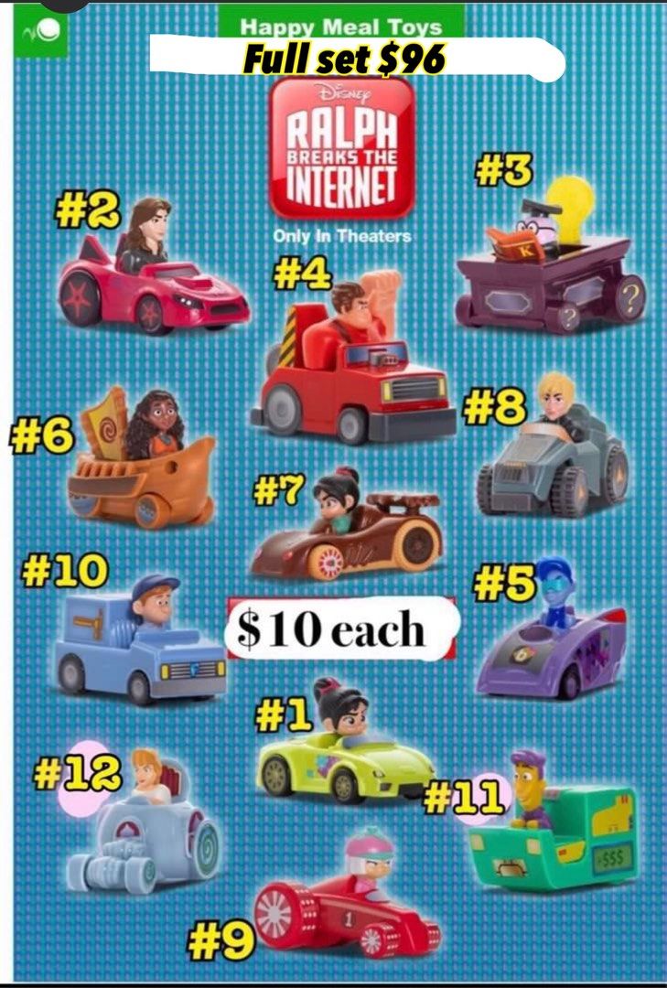 USA McDonald's Disney Wreck-It Ralph Ralph Breaks the Internet