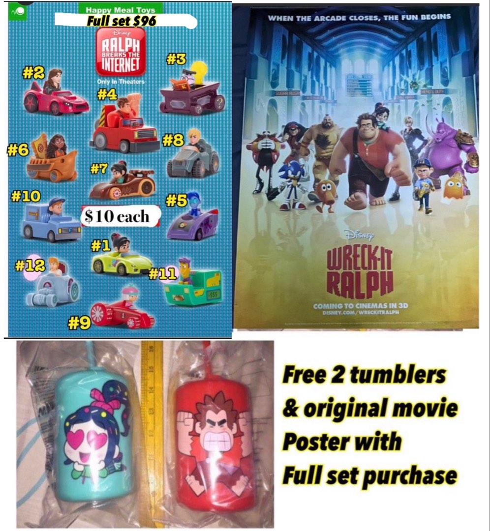 USA McDonald's Disney Wreck-It Ralph Ralph Breaks the Internet