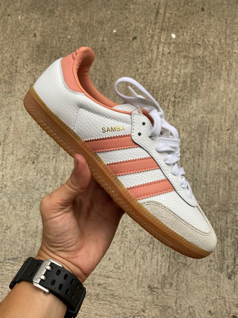 adidas gazelle silver green womens adidas Originals Samba OG "White Wonder Clay Gum"