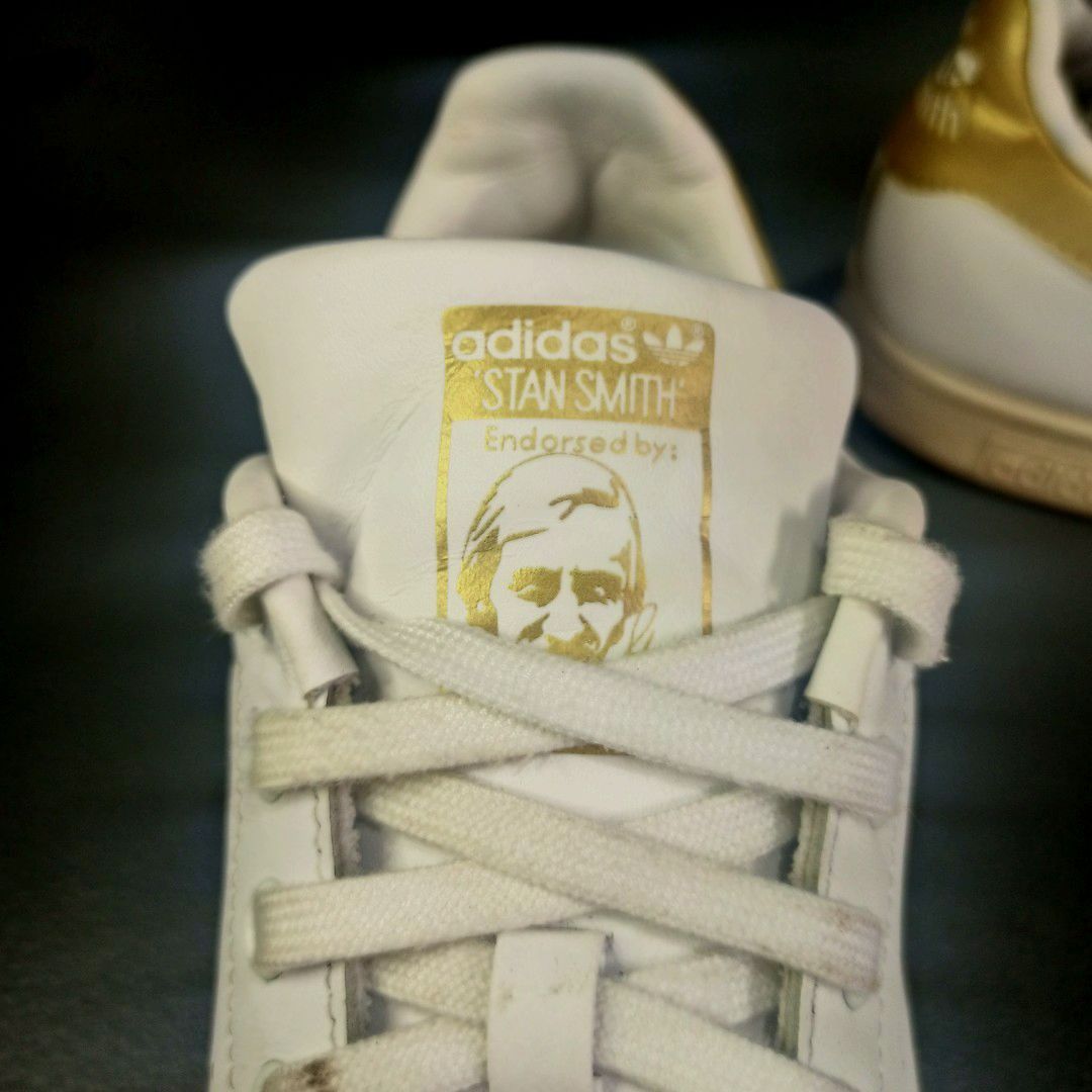 Harga adidas stan smith gold top
