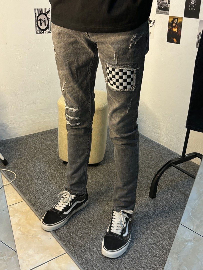 Apolo Ripped Jeans Celana Jeans Skinny Slimfit Strech/ Celana