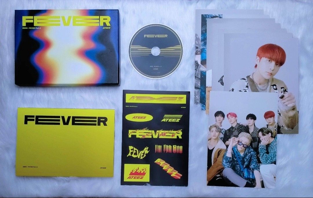 Ateez unsealed album & photocards (Category: CDs & DVDs) located in Batangas. Submitted by merchandiseify.ph (Listing ID 1332199458, Image 3). Description: #merchandiseifyph_carts wts lfb ph ateez 🌸 unsealed fever pt. 2 & 3 album L complete inclus except pc — ₱120 ea 🌸 fever pt. 2 pcs — ₱50 ea ꮺ onhand ꮺ prio payo / 7 days dop (w/ 20% nrdp) / 1mo dop (w/ 50% nrdp) ꮺ gcash ꮺ lbc, jnt for albums ꮺ x sensi, x rush ꮺ batangas.