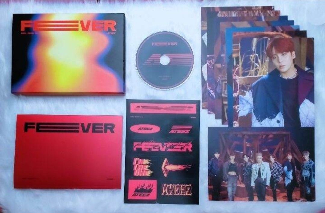 Ateez unsealed album & photocards (Category: CDs & DVDs) located in Batangas. Submitted by merchandiseify.ph (Listing ID 1332199458, Image 2). Description: #merchandiseifyph_carts wts lfb ph ateez 🌸 unsealed fever pt. 2 & 3 album L complete inclus except pc — ₱120 ea 🌸 fever pt. 2 pcs — ₱50 ea ꮺ onhand ꮺ prio payo / 7 days dop (w/ 20% nrdp) / 1mo dop (w/ 50% nrdp) ꮺ gcash ꮺ lbc, jnt for albums ꮺ x sensi, x rush ꮺ batangas.