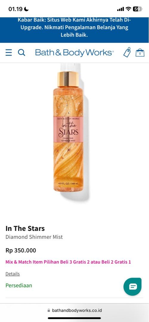 Bath and Body Works Fragrance Mist, Kesehatan Kecantikan, Kulit