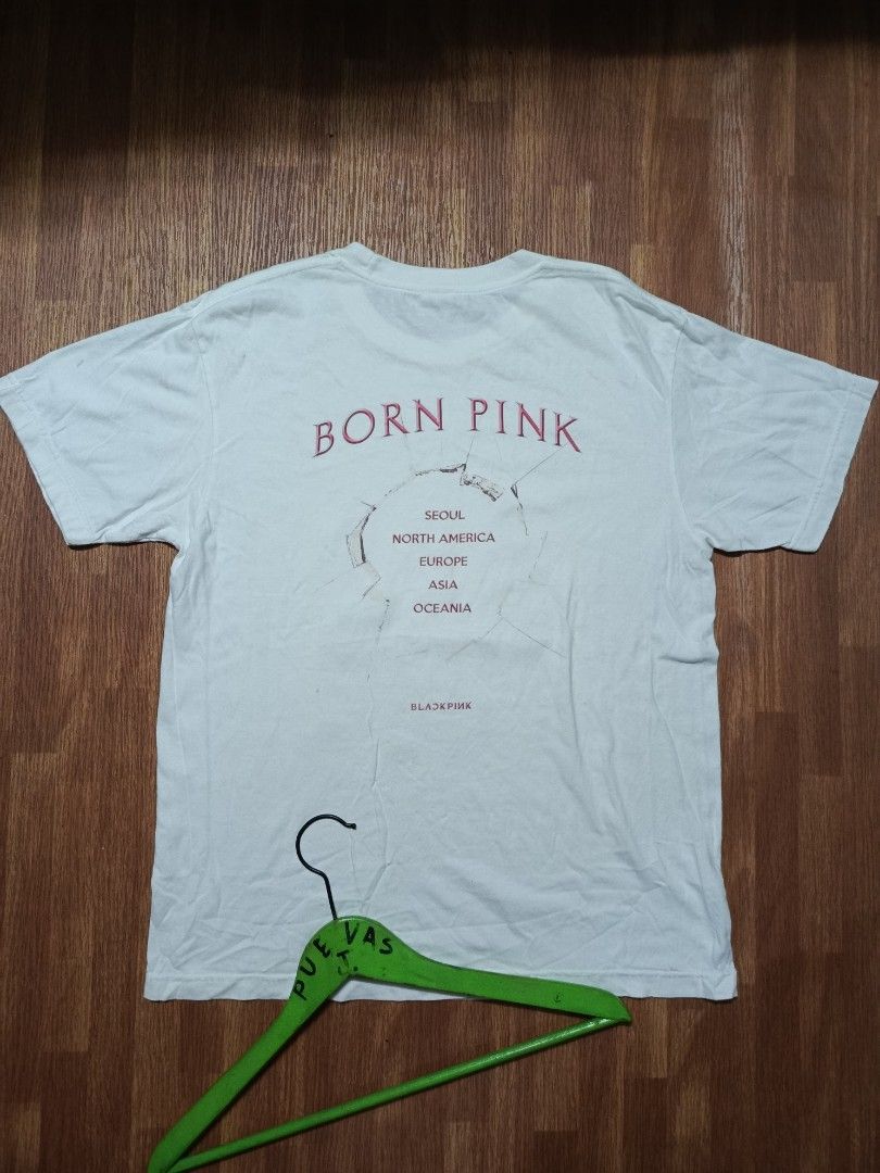 Blackpink "Born Pink" tour tee (Category: Shirts) located in Manila. Submitted by swag_dealer (Listing ID 1332190100, Image 2). Description: Blackpink "Born Pink" tour tee size M on tag Length: 26.5 Width: 20.5 Excellent condition No issue 999+sf.