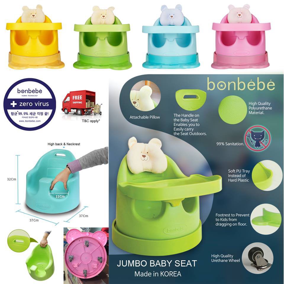 Bonbebe Premium Baby Chair Babies Kids Nursing Feeding Baby High Chairs on Carousell
