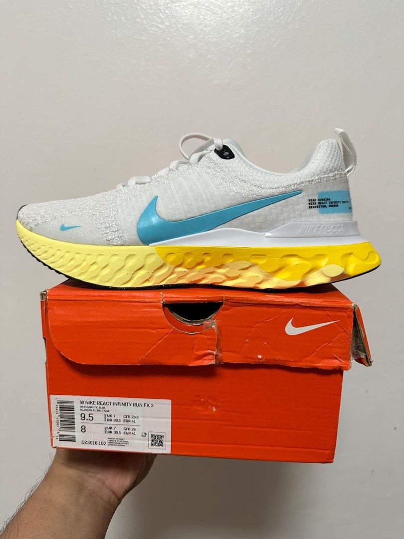 Brand New Nike React Infinity Run FK 3 (Category: Sneakers) located in Muntinlupa City. Submitted by prei_g (Listing ID 1332205812, Image 1). Description: Brand New Original Nike Shoes. Please see photos for details ☺️.