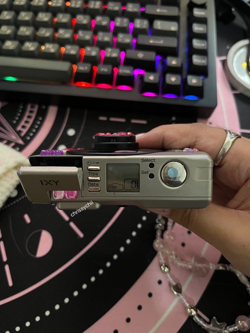 Canon Ixy - Film Camera (Category: Cameras) located in Marikina City. Submitted by _prelovedbyblank (Listing ID 1332164633, Image 3). Description: Canon IXY aps film camera ‼️READ BEFORE INQUIRING‼️ - great working condition! - ready to use! - fully functional - full metal unibody - 28-48mm zoom lens, with speck of dust - LCD screen for controls - modes: red eye, self timer, flash, night scene, exposure & landscape mode all functional - electroni