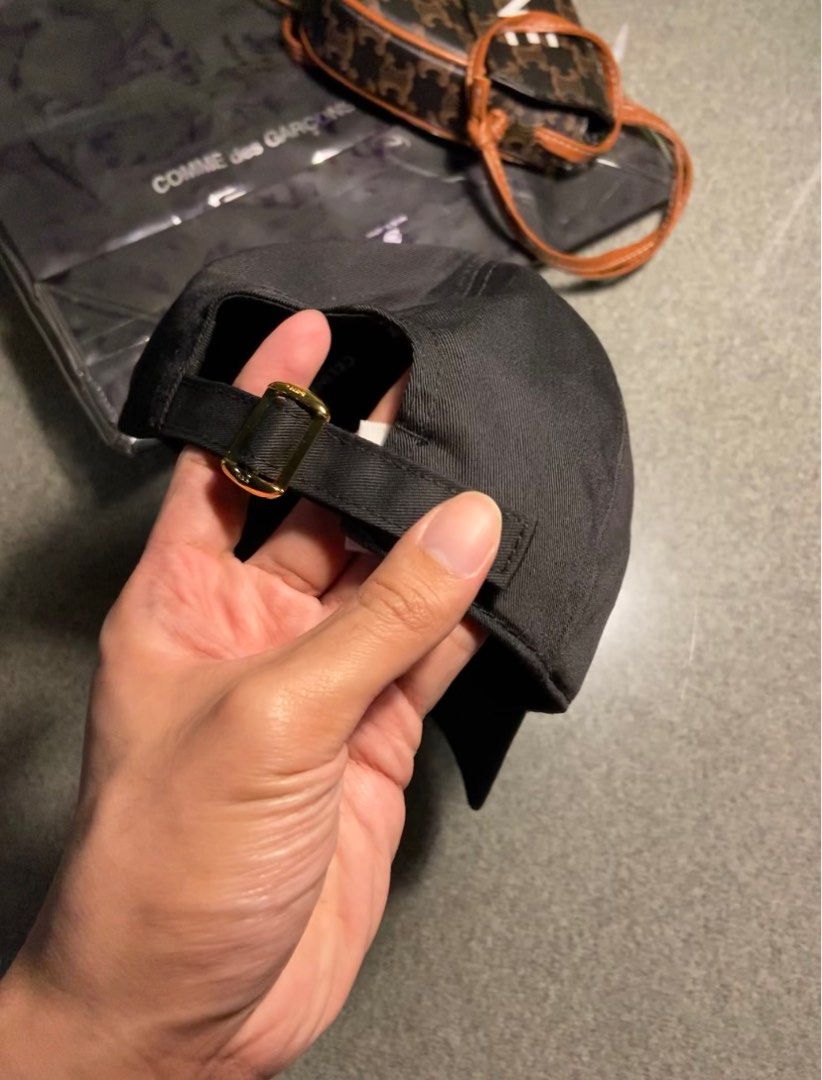 Celine triomphe cap in black (Category: Caps & Hats) located in Makati City. Submitted by ullox (Listing ID 1332158988, Image 2). Description: with paper bag and dust bag .