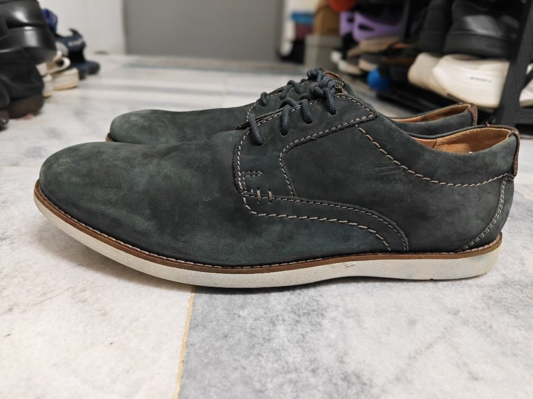 Clarks Raharto Suede Leather 8.5UK 27.5CM
