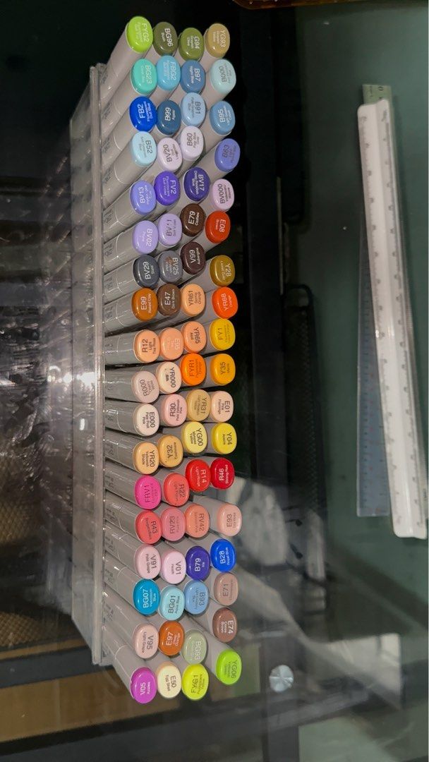 Copic Alocohol Markers (Category: Craft Supplies & Tools) located in Manila. Submitted by rylegalapin (Listing ID 1332229388, Image 2). Description: Original Copic Markers! from artbar issue: 50pcs working punong puno pa ng ink 22pcs dry na po .