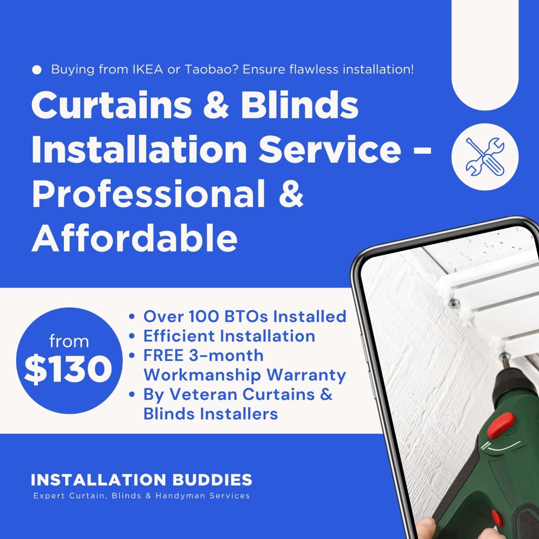 Curtains and Blinds Installation and Measurement Service62853069346561111