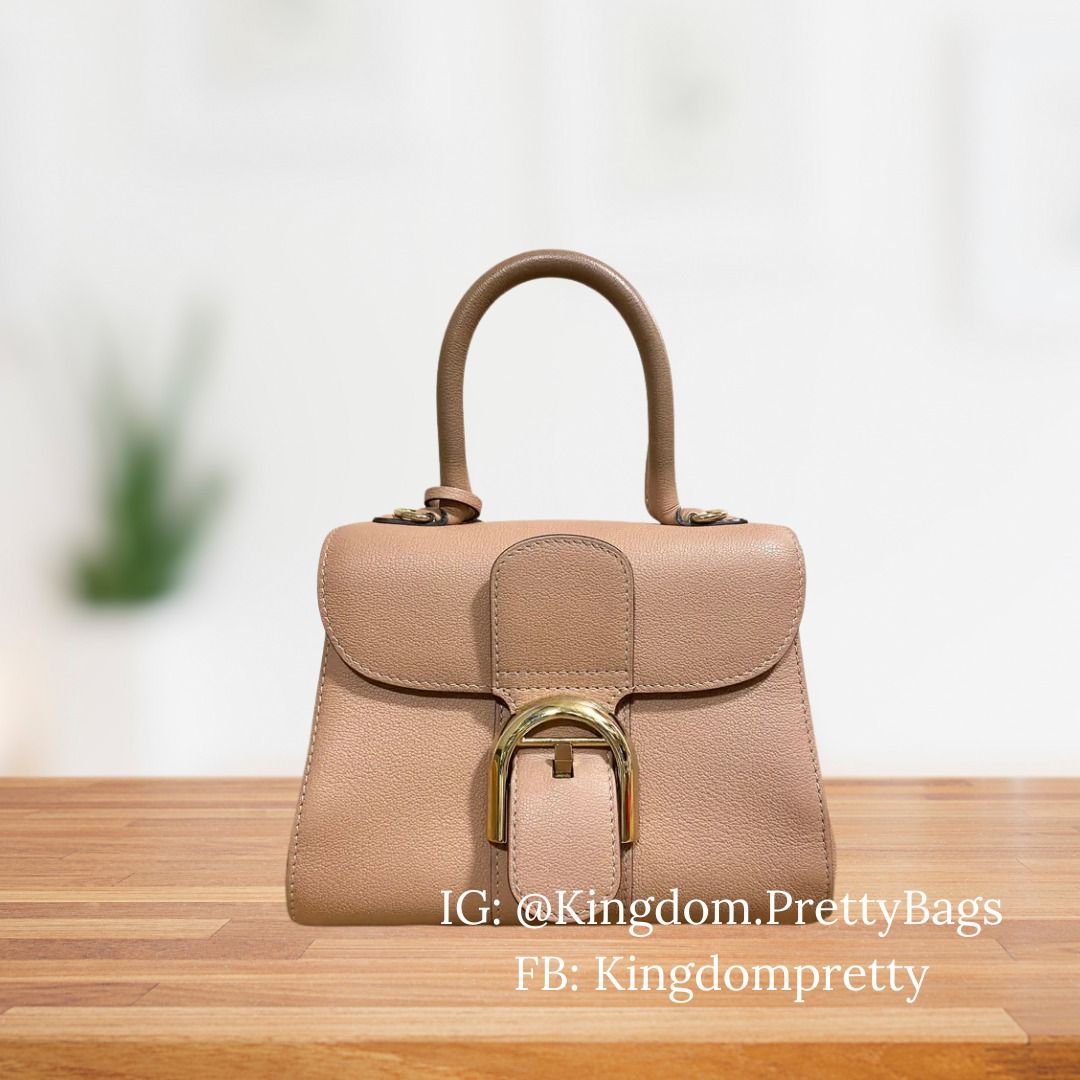 Delvaux Brillant Mini Top Handle Flap Closure Belt Bag Nude Pre order Luxury Bags Wallets on Carousell