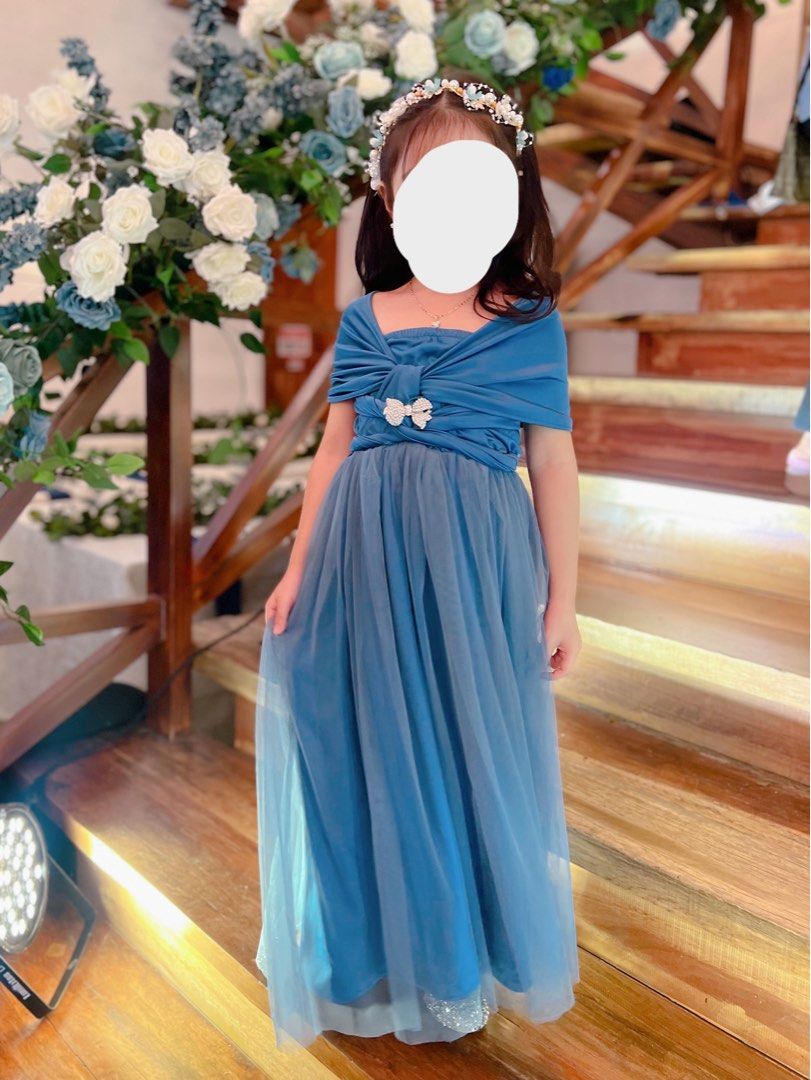 Dusty Blue Infinity Bridesmaid Dress for Kids, Babies & Kids, Babies & Kids Fashion on Carousell Dusty Blue Infinity Bridesmaid Dress for Kids, Babies & Kids, Babies & Kids Fashion on Carousell