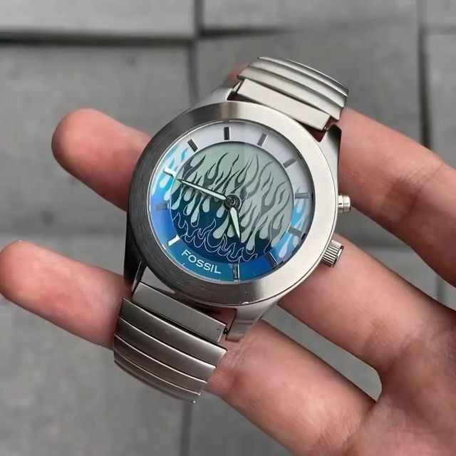 Fossil blue flame watch store