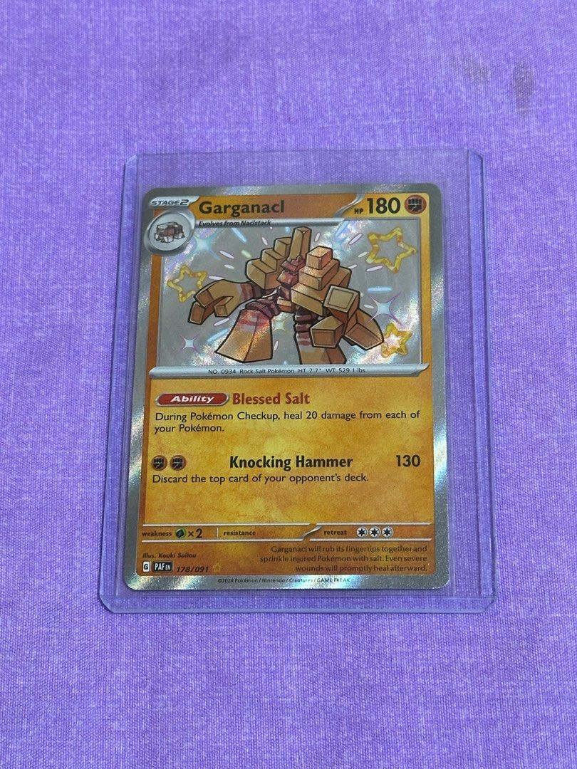 garganacl pokemon card value 2023 - Scarlet & Violet - Paradox Rift - Illustration Rare Gx2 / None / 4 SV04 Garganacl Illustration Rare (202) 2023