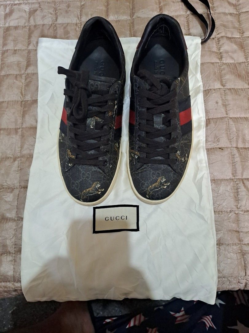 Gucci new ace web sneakers top
