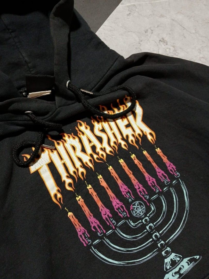 Hoodie Thrasher Menorah Carhartt Stussy Fucking Awesome Fesyen Pria Pakaian Baju Luaran di Carousell