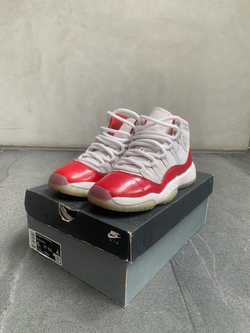 Jordan 11 Cherry (Category: Sneakers) located in Las Pinas. Submitted by jadrie (Listing ID 1332122009, Image 1). Description: Size 6y.