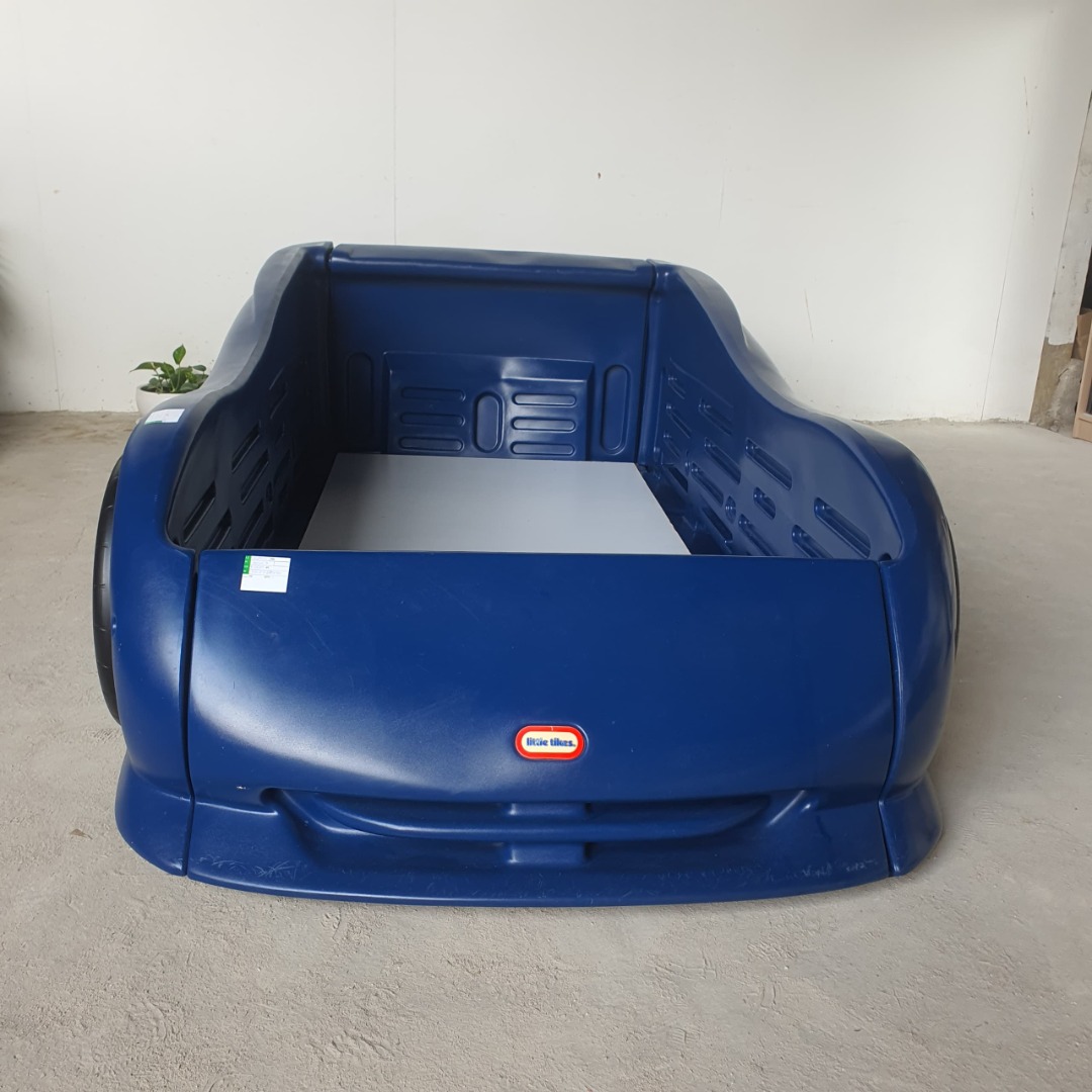 Little Tikes Race Car Twin Bed, Blue, Furniture & Home Living